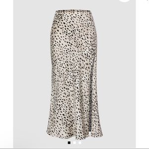 MICAS Leopard Print Midi Skirt - M